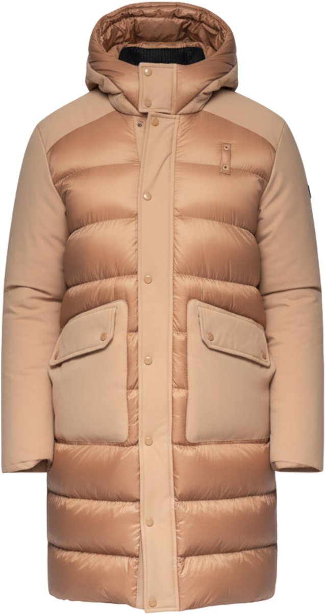 OMBRE Jas - Polyamide - Drukknopen - Effen Koffie M