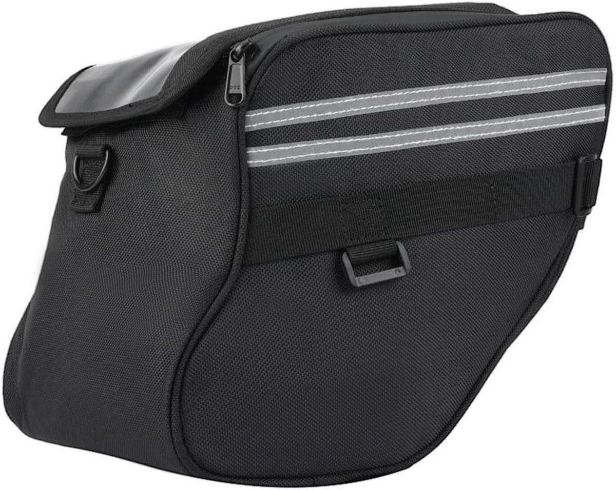 Motorfiets Tas - Opbergtas Bagage - Gereedschap Opbergen - Reflecterende Strips - Ruime Capaciteit - Zwart