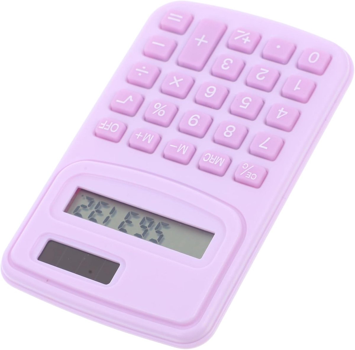Draagbare Rekenmachine - Kantoorrekentool Schoolrekenmachine - Dagelijks Gebruik - Eenvoudig en Praktisch - 10 x 6.5 x 0.1 cm - Paars