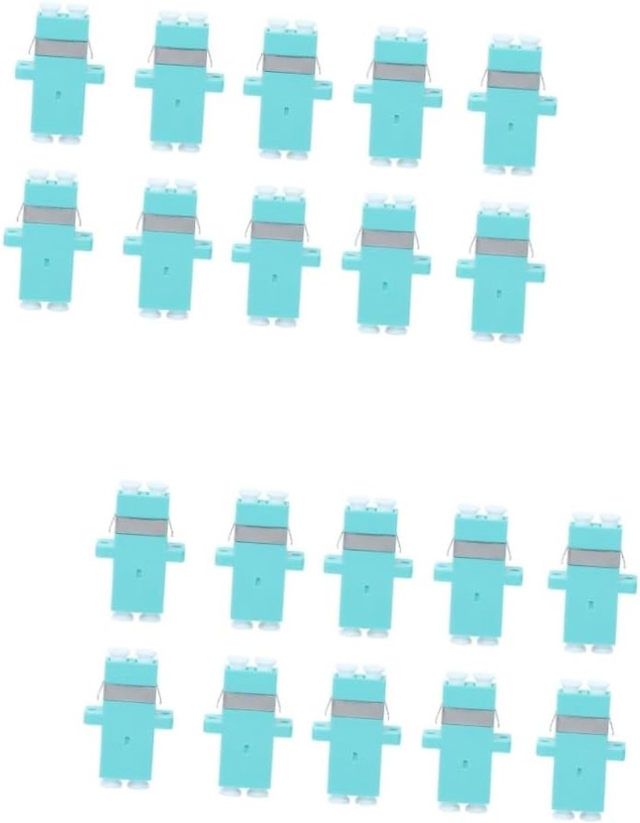 Glasvezel Adapter - Koppeling Connector - Netwerk Uitbreiden - Laag Invoegverlies - 20 Stuks - Hemelsblauw
