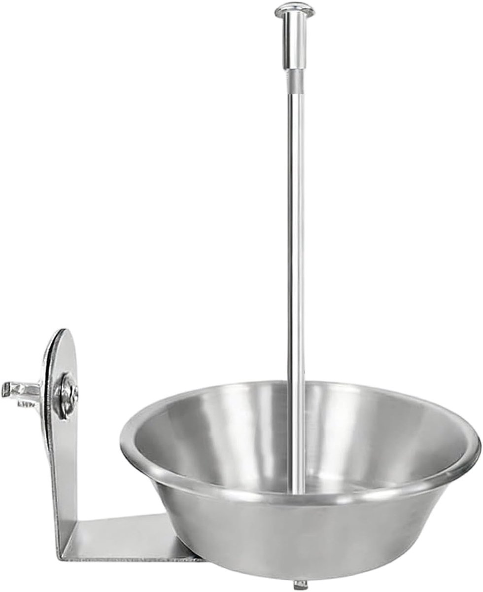 Voederbak voor vogelkooi, fruitdispenser van roestvrij staal, voedselschaal voor parkieten, zonder rommel, voor parkieten, papegaai, fruit, groenten, dierenkooi, palen, buiten