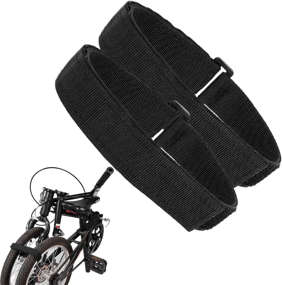 Fiets Riemen - Fietsbanden Vastzetten - Fiets Transport - Anti-slip Ontwerp - 2 stuks - Zwart