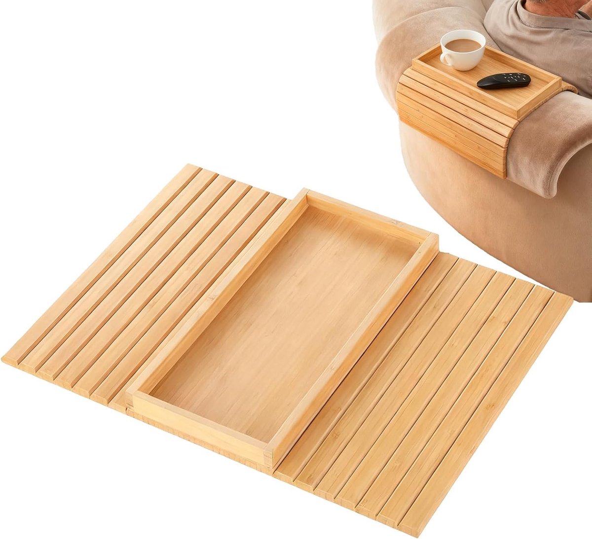 Armsteun Tafel - Bank Tray - Bankervaring Verbeteren - Opvouwbaar Houten Ontwerp - Niet gespecificeerd - Niet gespecificeerd