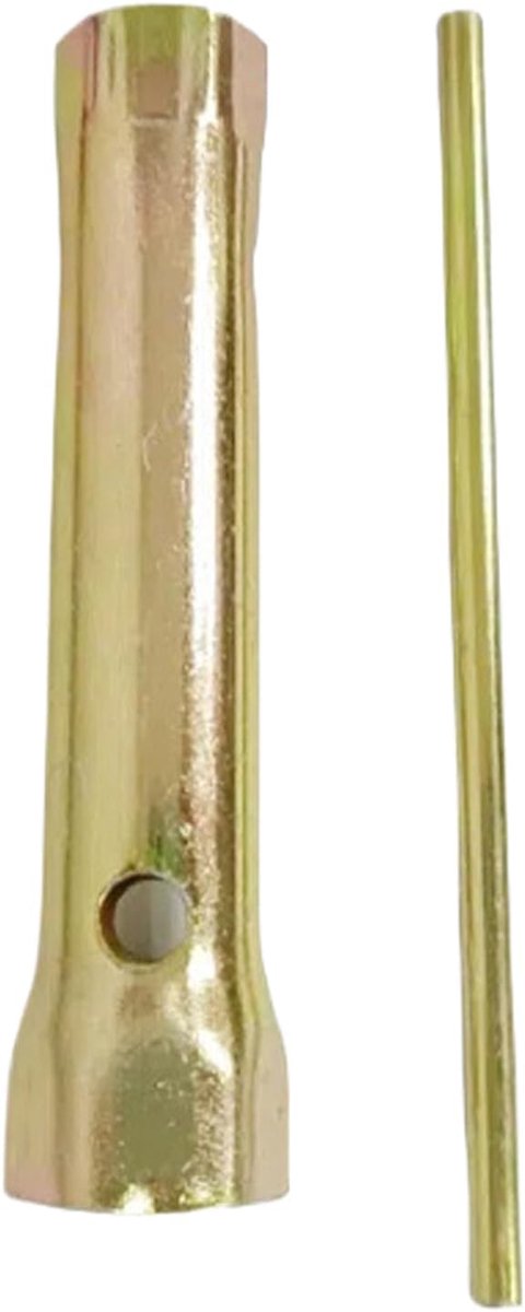 Bougiesleutel - Dubbele Kop - Motor Onderhoud - Ergonomisch T-handvat - 14 & 18mm - Zilver