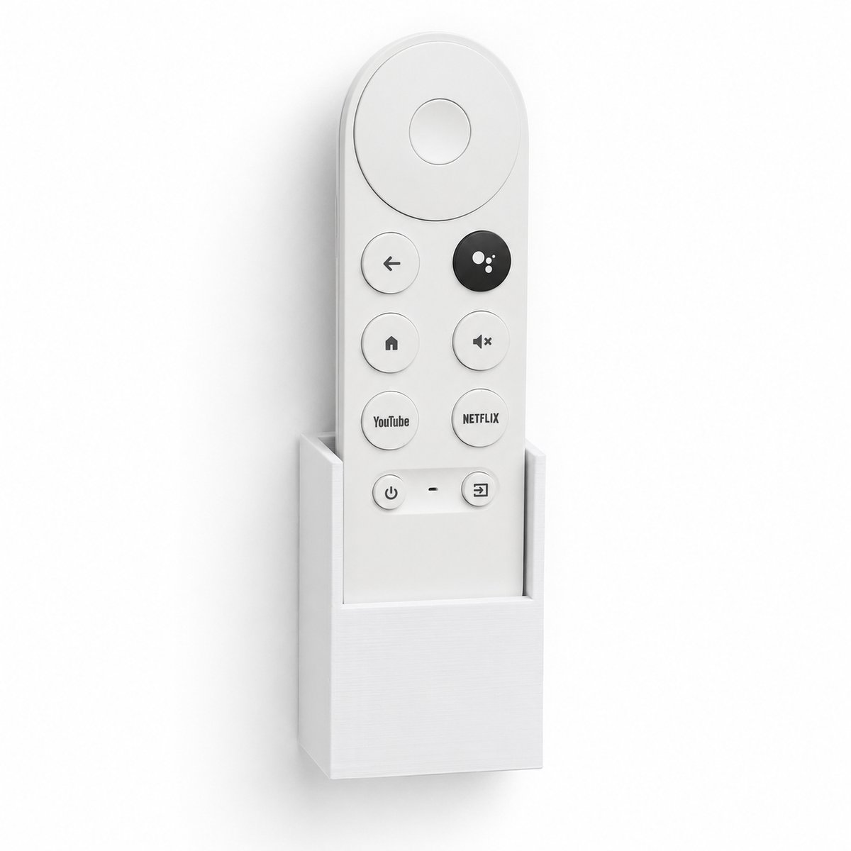 YUOM. Muurbeugel geschikt voor Google Chromecast Afstandsbediening – Wandhouder voor Google TV Voice Remote – Wit