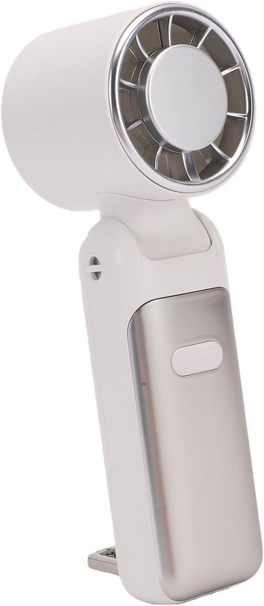 Draagbare Handventilator - Opvouwbare Koeler - Persoonlijke Koeling - Halfgeleider IJskoeling - 4000 mAh Batterij - Wit