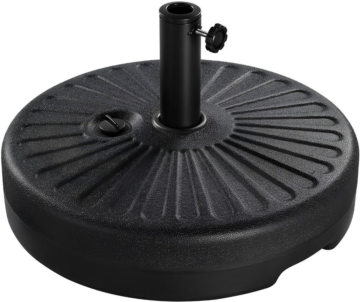 JCP® Parasolvoet - Parasolvoet Vulbaar - Parasolvoet Verrijdbaar - Zwart - 50cm x 50cm x 30cm