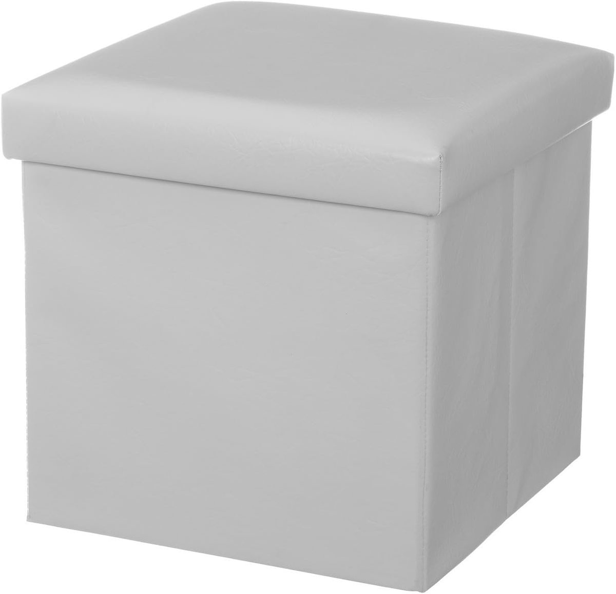 Opvouwbare Poef - Zitzak Poef - Woonkamer Decoratie - Opvouwbaar Design - 38 x 38 x 38 cm - Wit