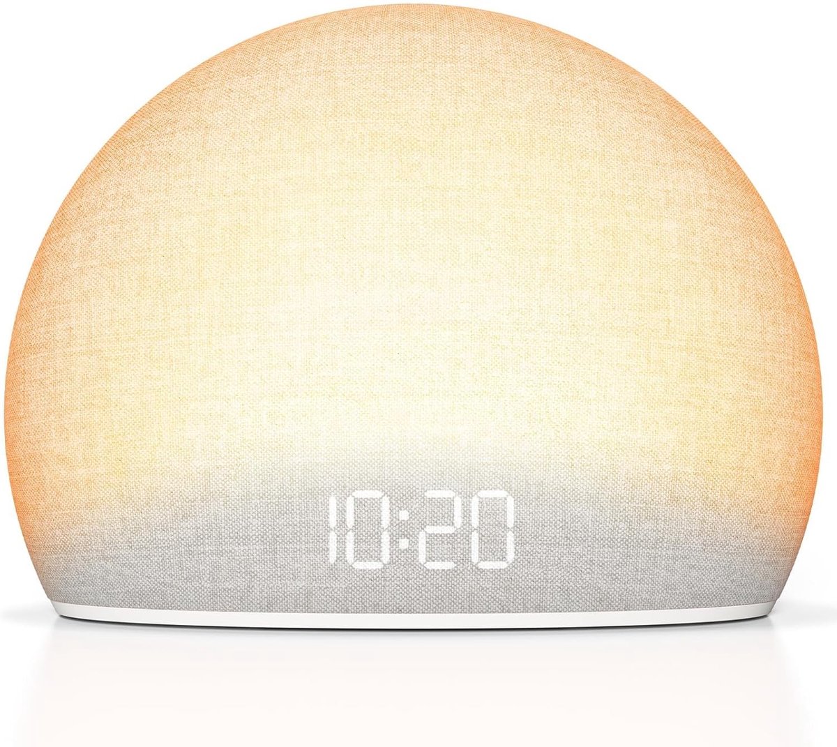 Wekker met Natuurlijke Zonsopgang - Geluidsmachine met White Noise - Dimbaar Display - Schermvrij Ontwerp - Voor een Verfrissende Start van de Dag