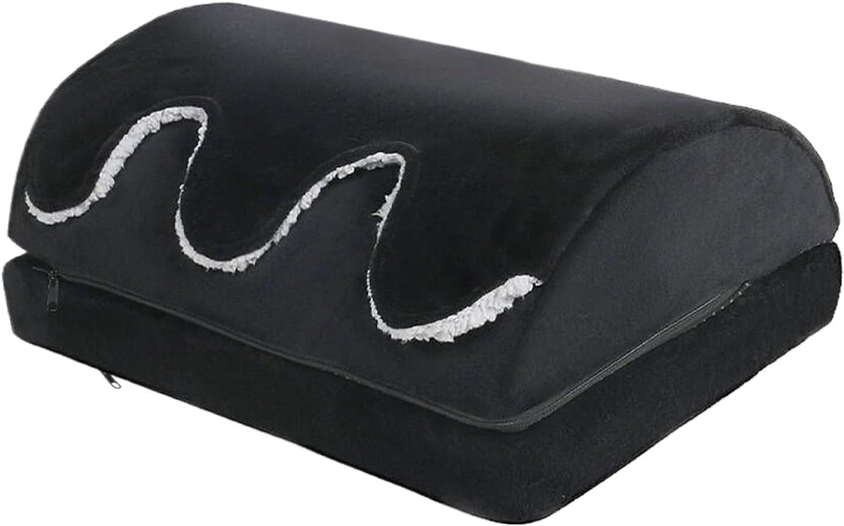 Voetsteun onder bureau - Verstelbaar voetenkussen - Ergonomisch werken - In hoogte verstelbaar - 40 x 30 x 16.5 cm