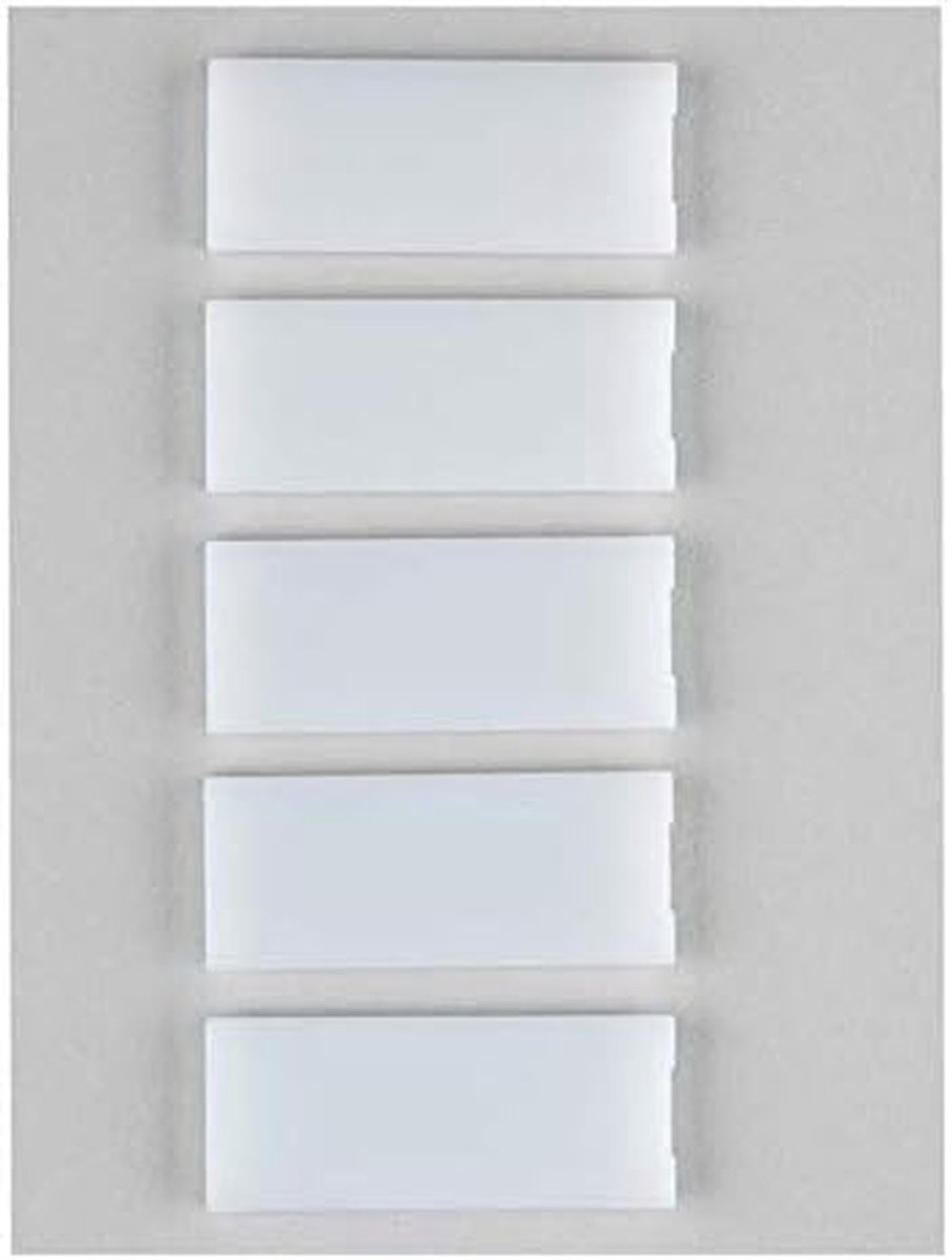 Naambordje Buitenstation - Naamplaatje Deurcommunicatie - Naamplaatje Vervangen - Opbouw Montage - 53 x 21 x 4 mm - Wit