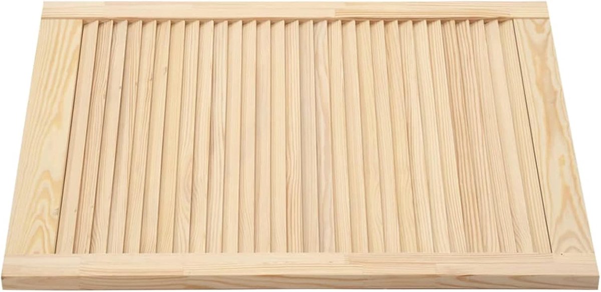 Lamellendeur Houten - Meubeldeur Kastdeur - Verbeter Luchtcirculatie - Massief Grenenhout - 615 x 494 cm - Onbehandeld