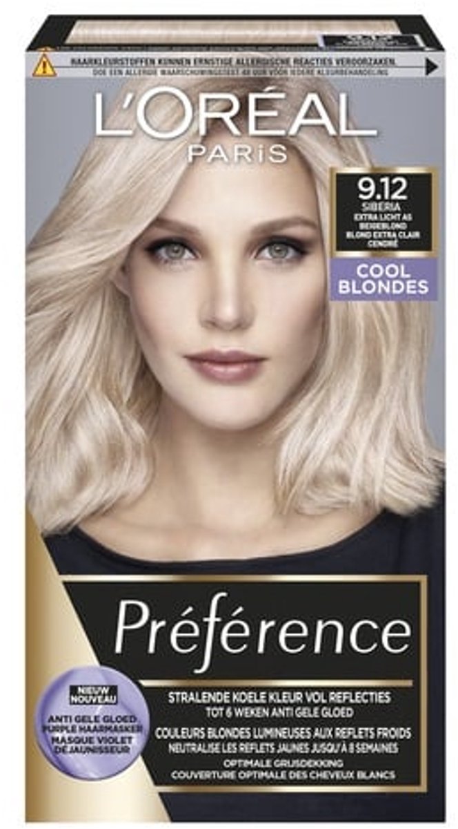 L’Oréal Paris Préférence Cool Blondes 9.12 Siberia - Permanente haarverf