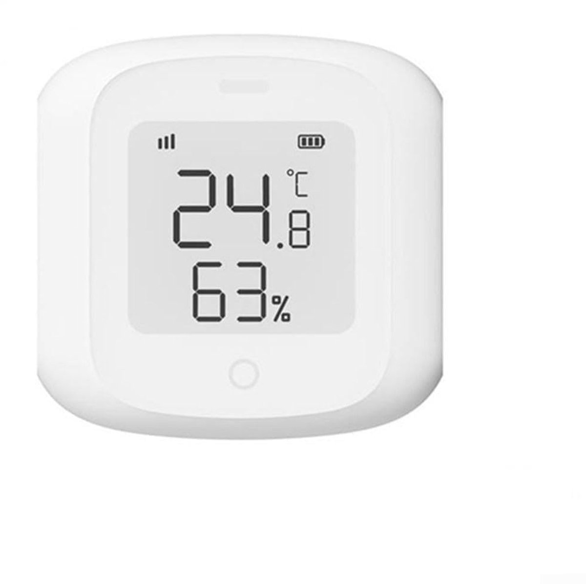 Slimme Sensor - Klimaatmeter App - Binnenklimaat Bewaken - App Bediening - 51x51x16.5mm - Wit