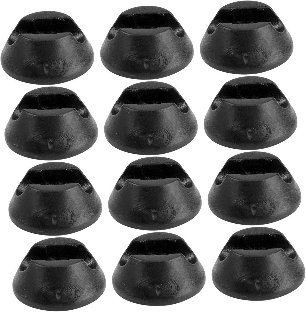 Siliconen Stoelpootdoppen - Meubeldopjes Vloerbeschermers - Meubels Beschermen - Antislip Onderkant - 12 Stuks - Zwart