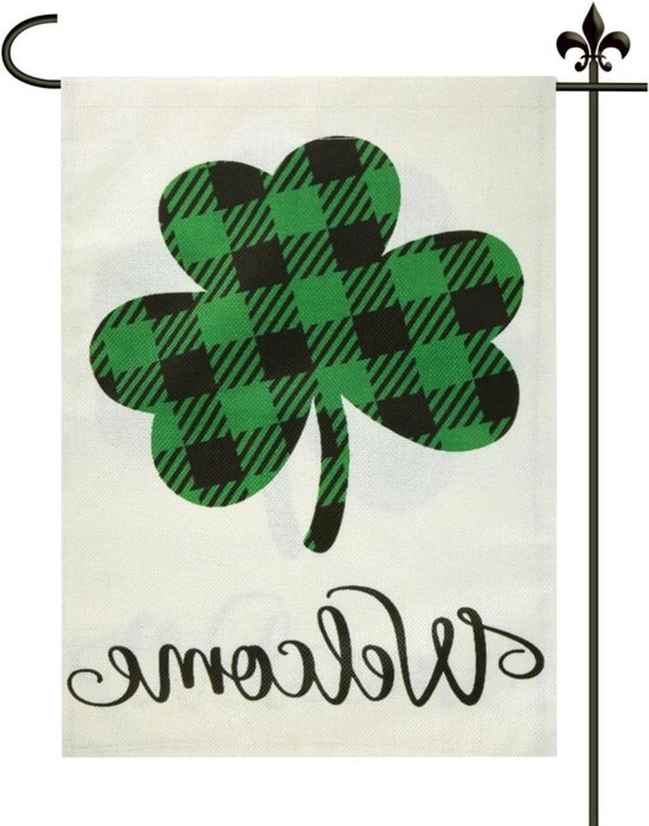 Allecto Plus - St. Patrick's Day - Vlag 30x45cm Dubbelzijdig Welkom