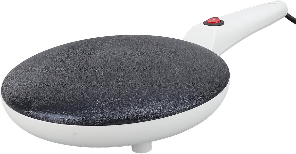 Elektrische Pannenkoekenpan - Crêpe Maker - Ontbijt Maken - Automatische Temperatuurregeling - 20 cm Kookoppervlak - Zwart