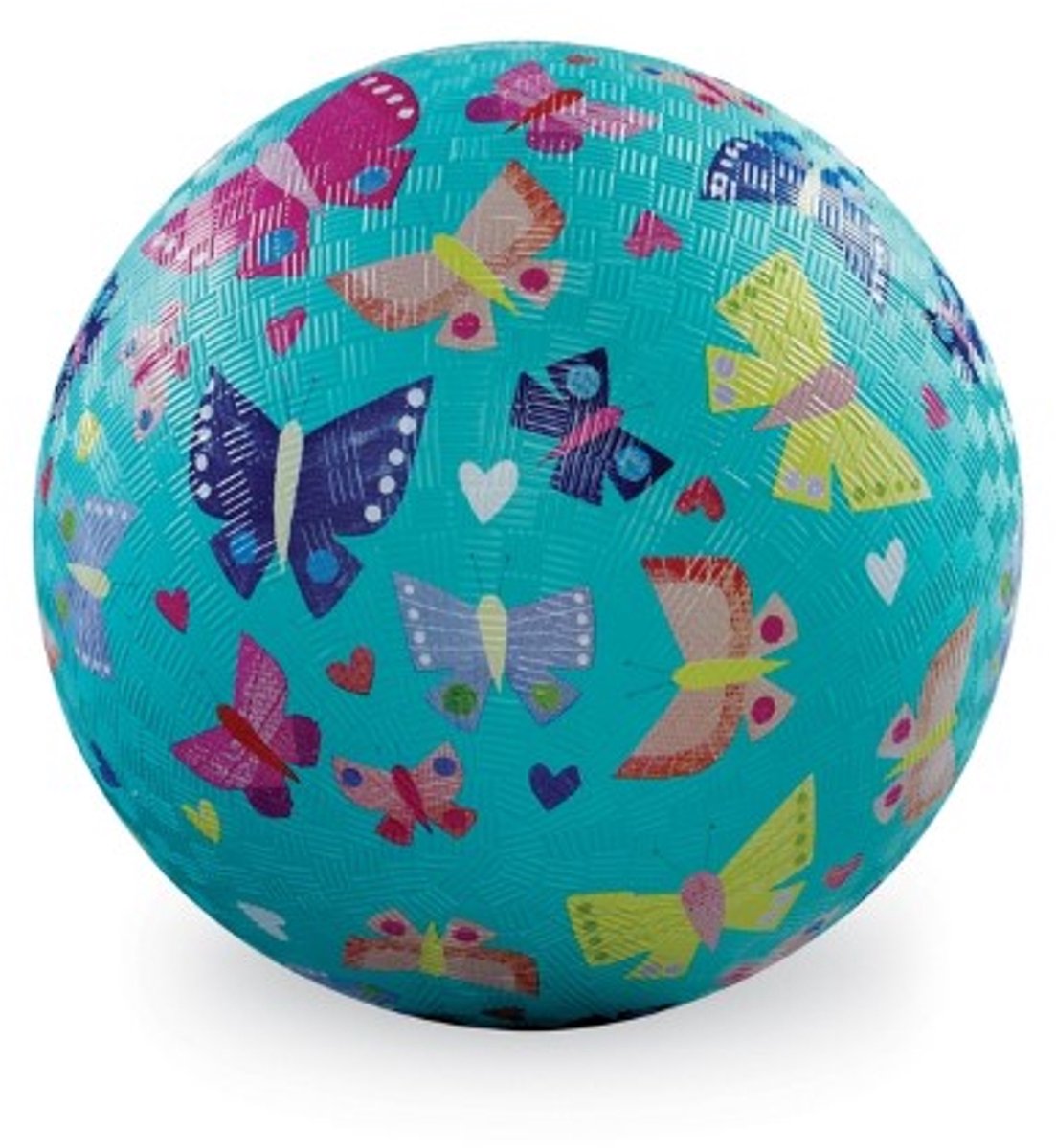 Crocodile Creek speelbal 18cm regenboogvlinders kleurrijk speelgoed.