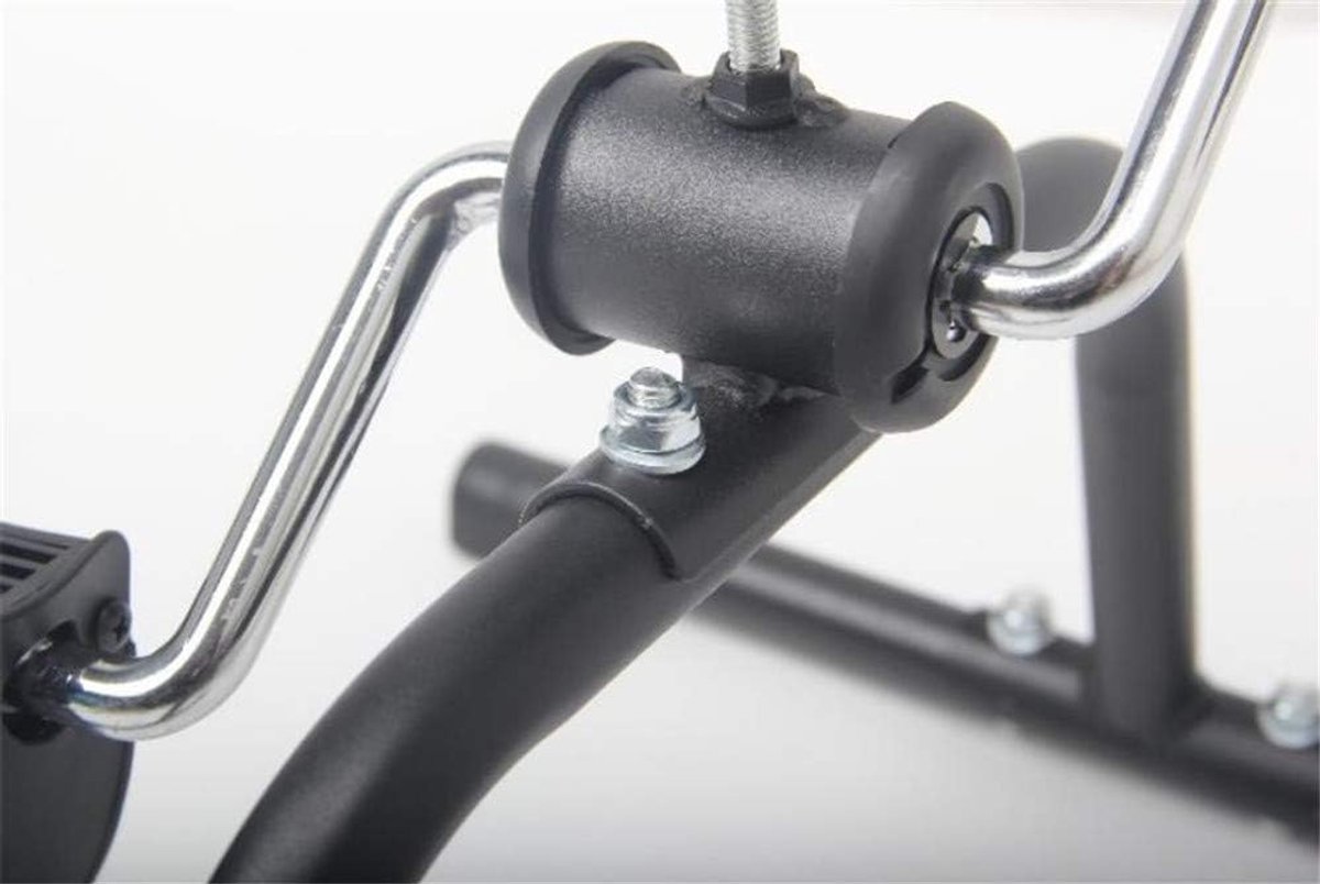 Pedaaltrainer - Bureaufiets mini - Spierversterking thuis - Verstelbare spanning - 32 cm hoog - Zwart