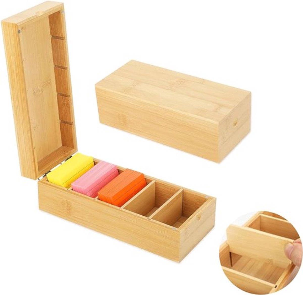 Houten indexdoos Inovra Plus voor kaarten