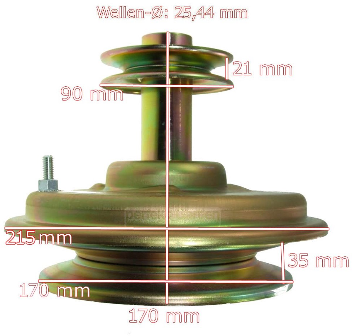Mechanische Meskoppeling - Zitmaaier Onderdeel - Gazon Onderhoud - Directe Vervanging - 254 mm As-Ø - Zwart