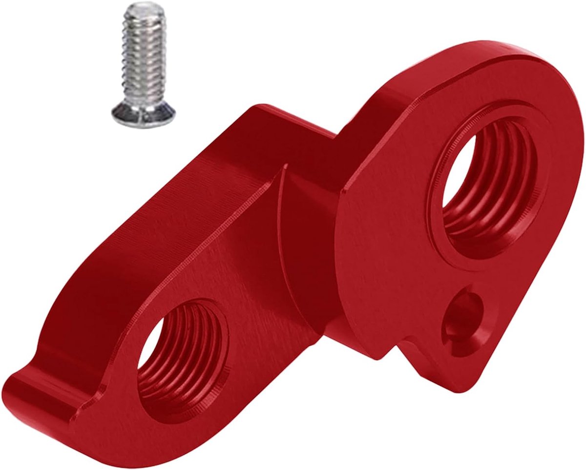 Fiets Schakelsysteem Achter - Reserveonderdeel Fiets - Fietsen Onderhoud - Brede Compatibiliteit - 7 x 5 x 15 cm - Rood