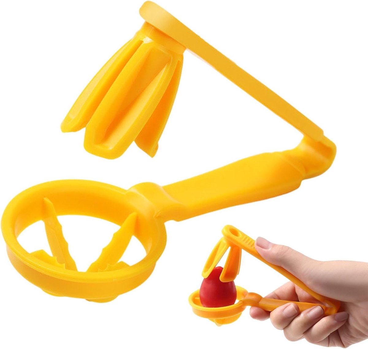 Druiven Snijder - Fruit Slicer - Snel Fruit Snijden - Eenvoudige Bediening - 13x10x6 cm - Geel