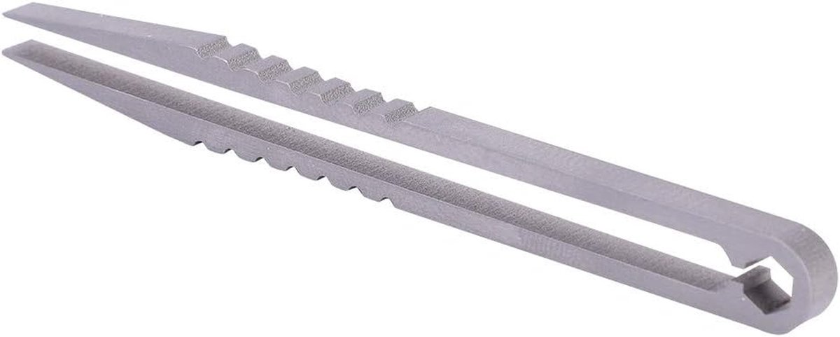 Precisie Pincet - Mini Tang - Modelbouw Precisie - Titanium Legering - 8.2 cm - Zilverkleurig