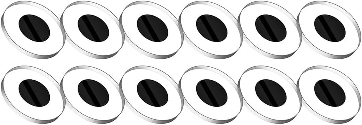 LED Licht Covers - Privacy Stickers - Discreet Opnemen - Gehard Glas - 12 Stuks - Transparant