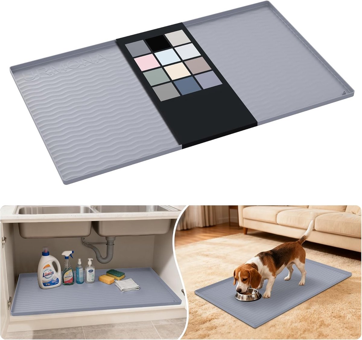 Waterproof Silicone Onderkastmat 37" x 22" - Keuken en Badkamer, Opbergoplossingen, Dieren