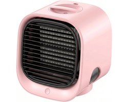 Mini airconditioner - Verdampingskoeler - Watergekoelde airconditioner - Koelventilator - USB airconditioner - Draagbare airconditioner - Koeling- Draagbare airconditioner - Draagbaar - 166*152*142 mm - 300 ml (Roze)