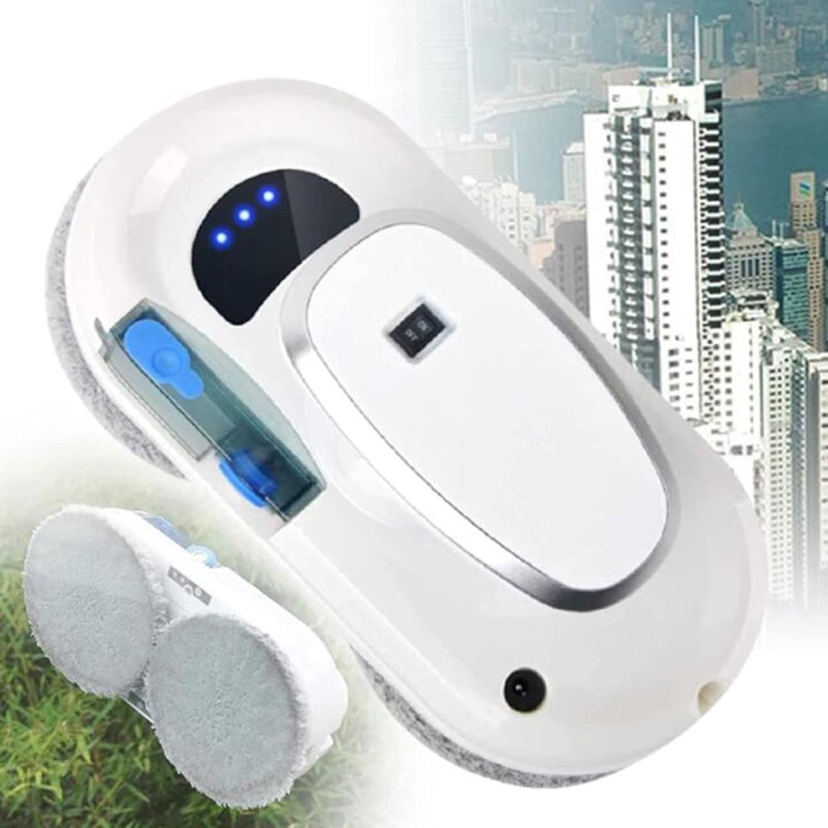 Elektrische Raamreiniger - Glasreiniger Robot - Ramen Schoonmaken - Automatische Waternevel - ≤35x35 cm - Wit