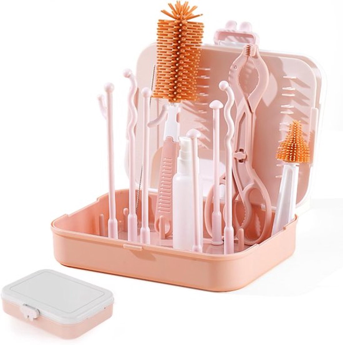Droogrek voor babyflessen met borstelset - Hygiëne & Drogen - Groen