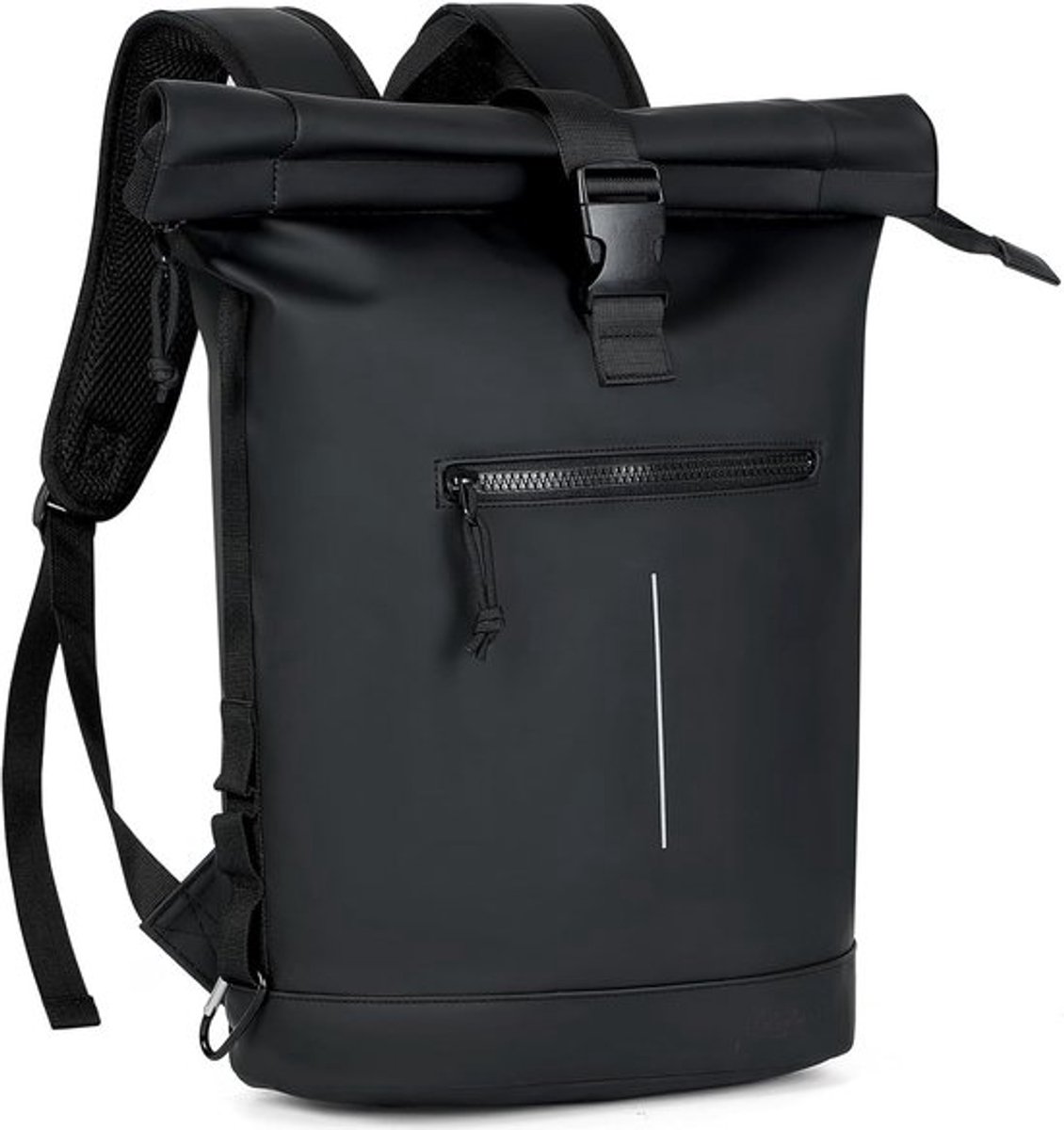 Zeynomax - Laptoprugzak - Waterdicht - Roll-Top Ontwerp - Zwart - Lichtgewicht