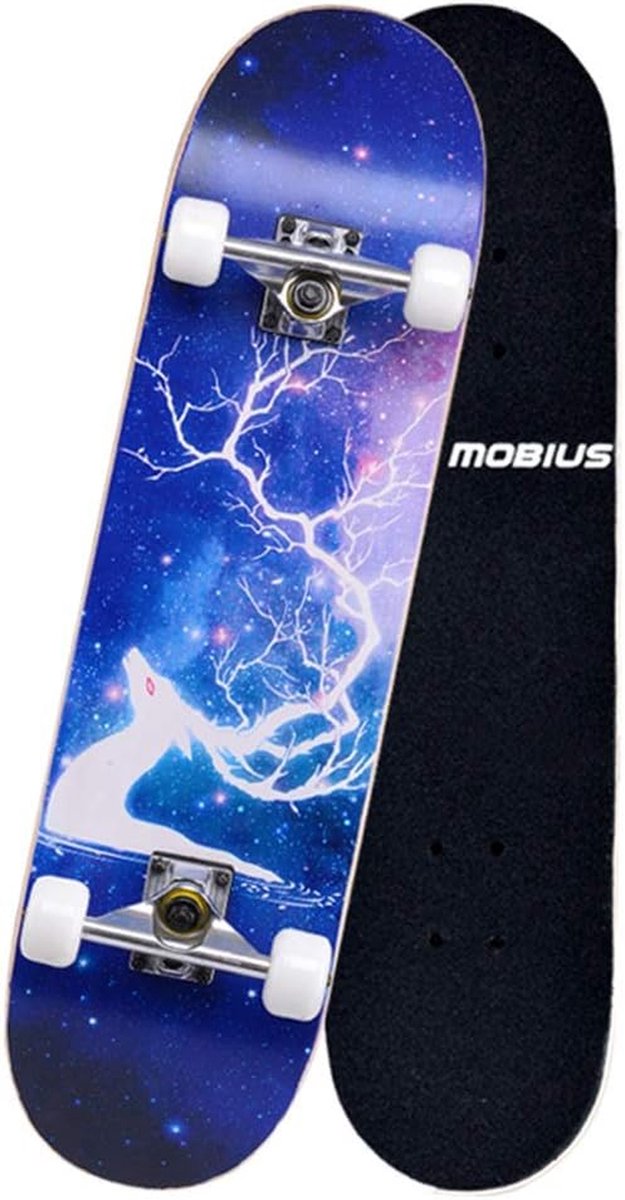 Esdoorn Skateboard Street Board Straat Cruisen Hoge Snelheid Lagers 78x20cm B