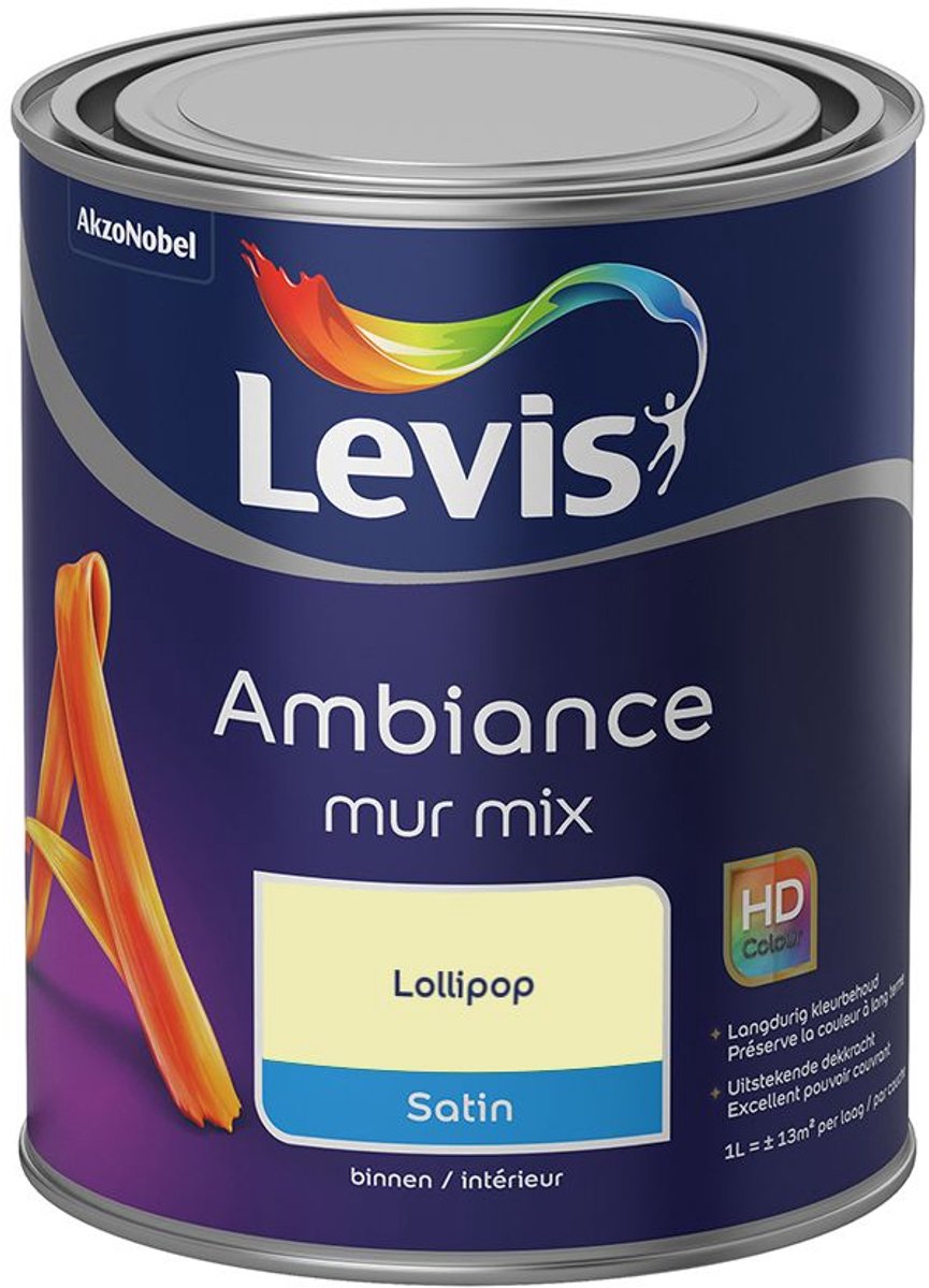 Levis - Ambiance Mur Satin Mix - Lollipop - Mengverf - 1 L