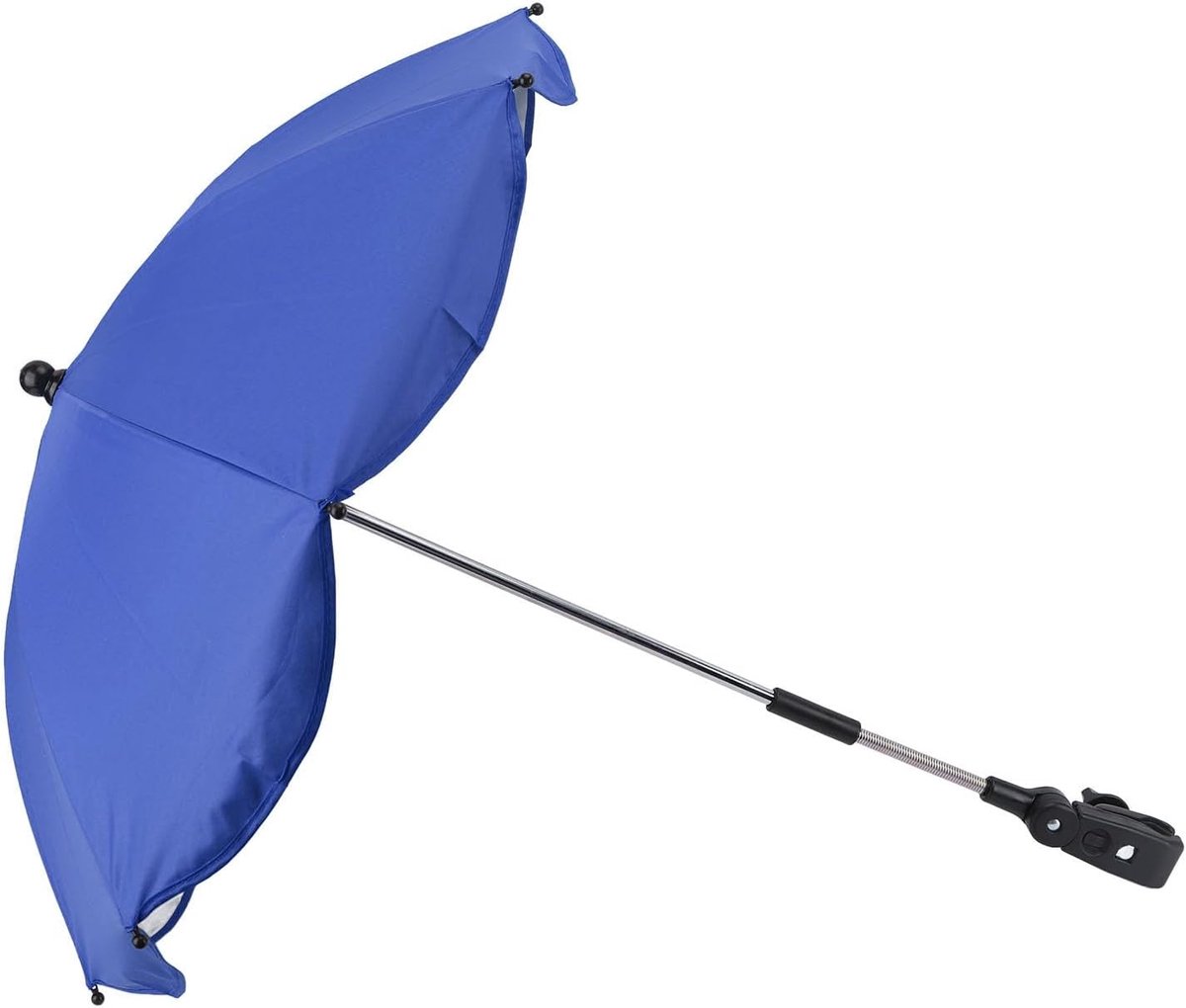 Kinderwagen Zonnescherm - Baby Paraplu - Bescherming Zonnestralen - 360 Graden Verstelbaar - 78 x 66 cm - Saffierblauw