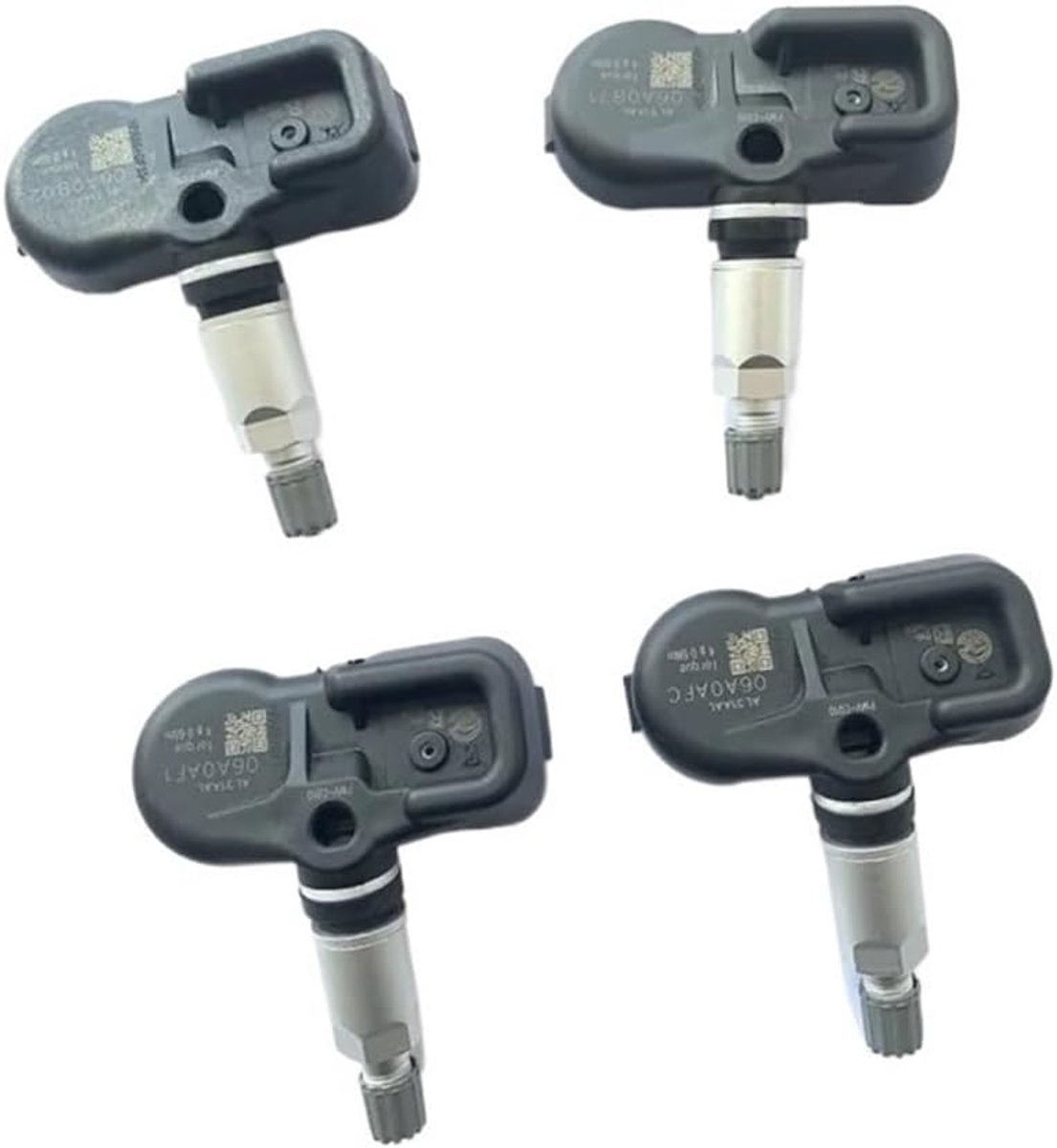 Bandenspanningssensor - TPMS Sensor - Voertuig Veiligheid - Real-time Monitoring - 4 stuks - Zwart