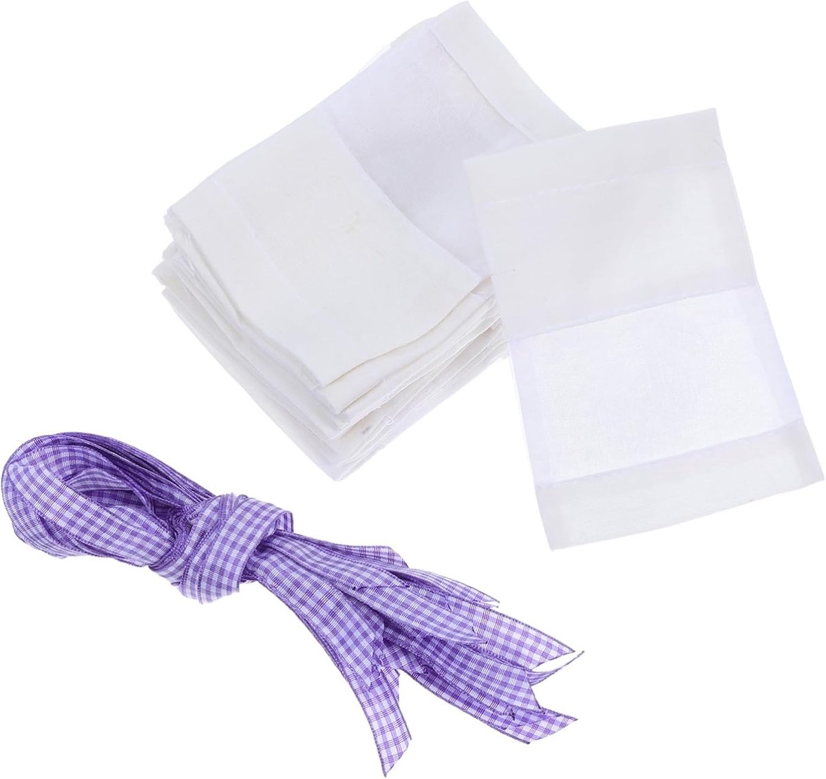Kleine Geurzakjes - Stoffen Pouches - Kleine Items Opbergen - Ademend Materiaal - 20 Stuks - Lavendel Paars