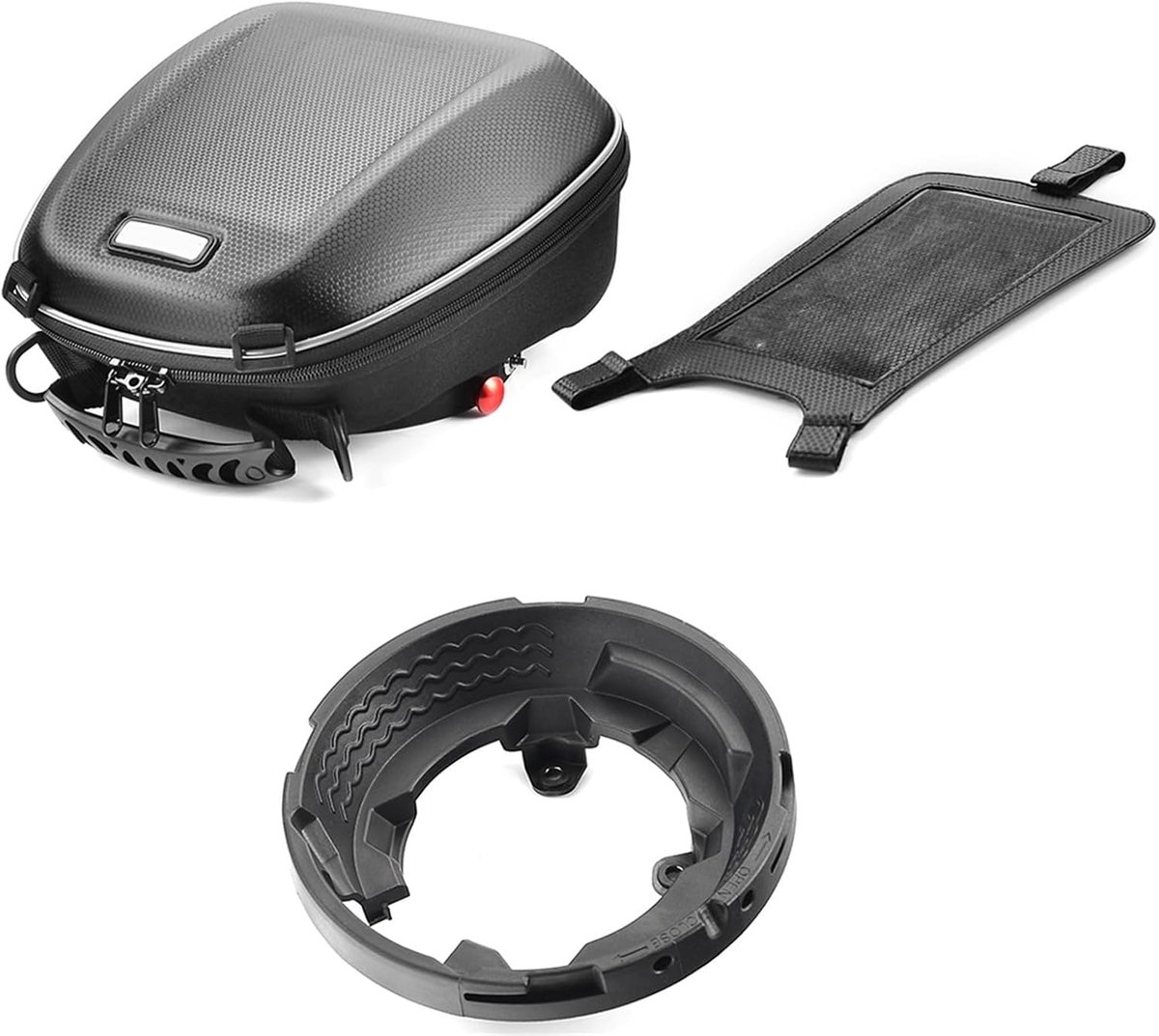 Motorfiets Tanktas - Bagage Navigatie - Veilig Onderweg - Snelsluiting Systeem - 4 Liter - Zwart