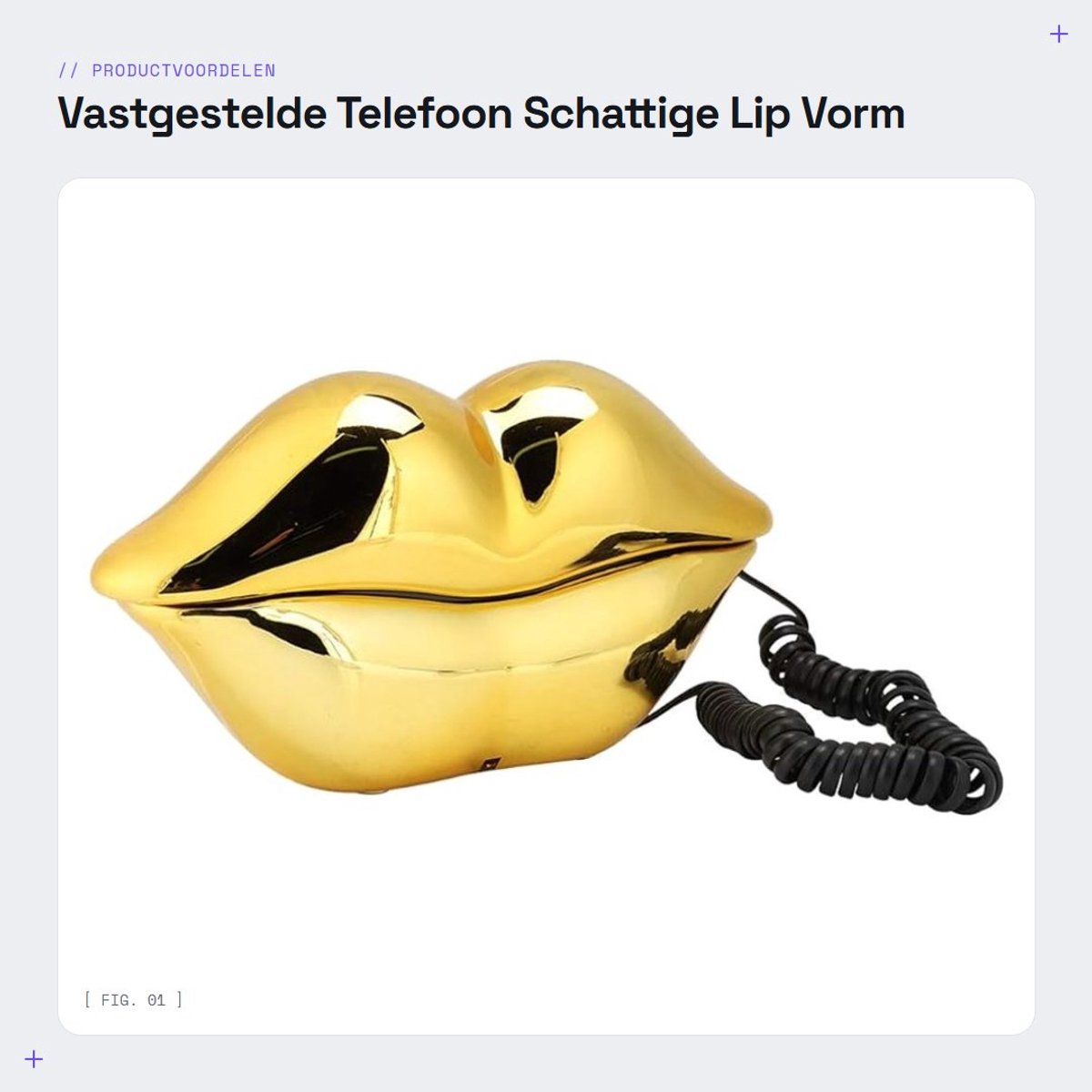 Dailygoods- Vaste Telefoon Draadloos - Multifunctioneel - Helder Geluid - Modieus Huishoudartikel - Kunstwerk - Geschikt voor Cadeaus