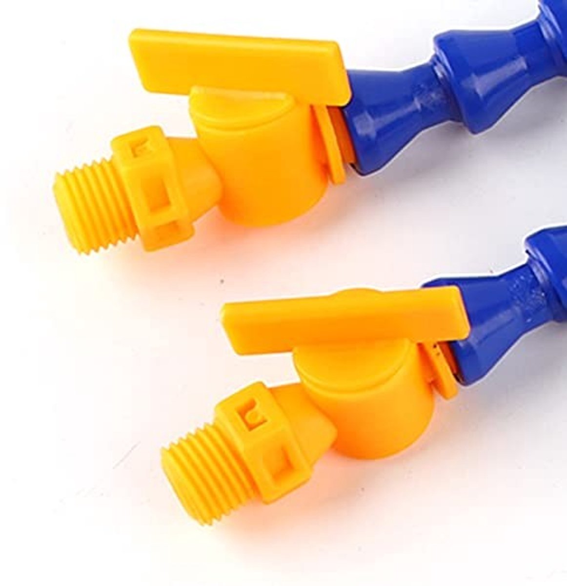 Dailygoods - Koelmiddel flexibele koelvloeistofslang - CNC-draaimachine accessoires - Blauw geel - Universele spray - Vervangingsset 12 stuks