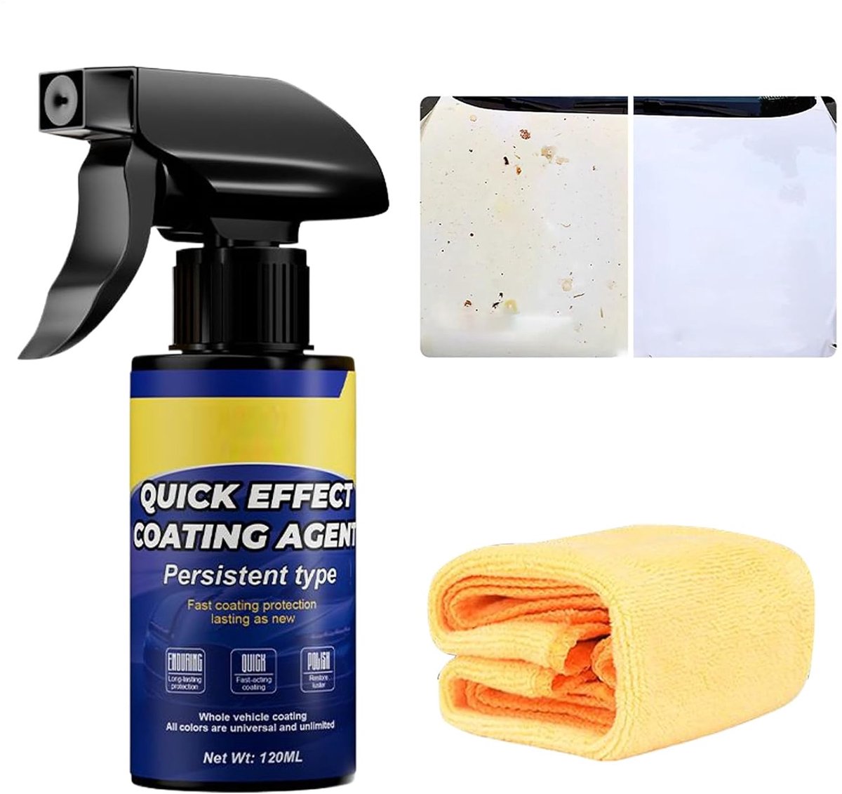 Nano Spray - Auto Coating - Lak Beschermen - Vuilafstotend - 120 ml - Transparant