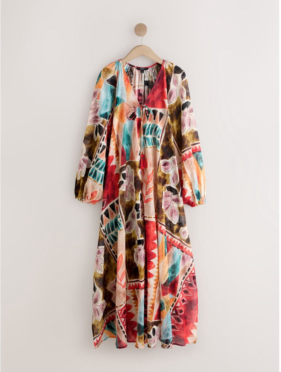 Next - Dames - Maxi kaftan - Rood