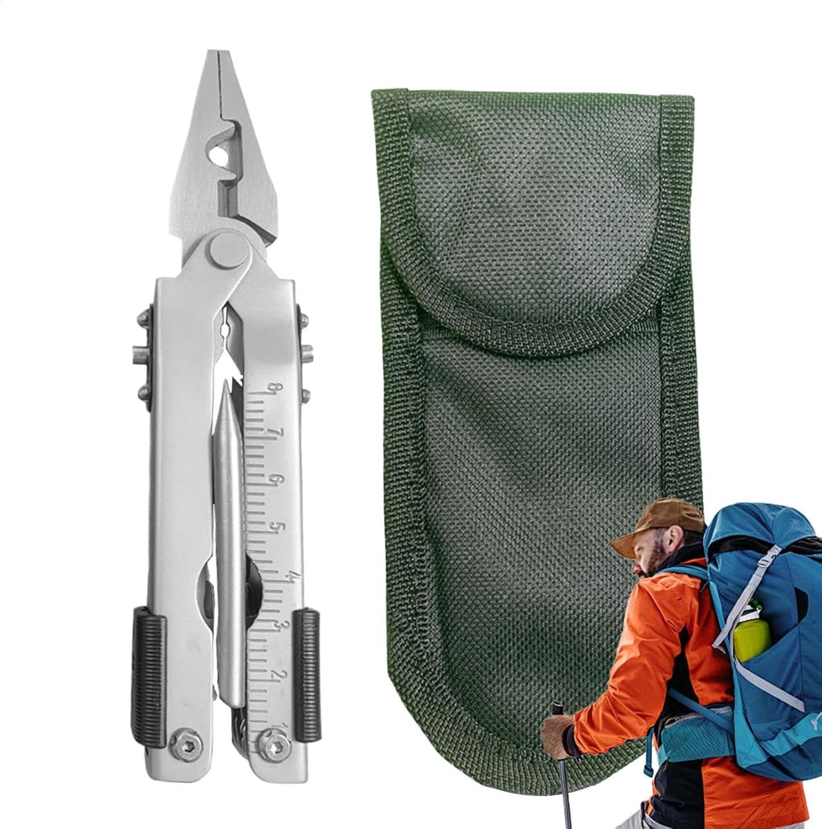 Multifunctionele Tang - Gereedschap Tool - Klussen Repareren - Roestvrij Staal - 14.9 cm - Zandstraal
