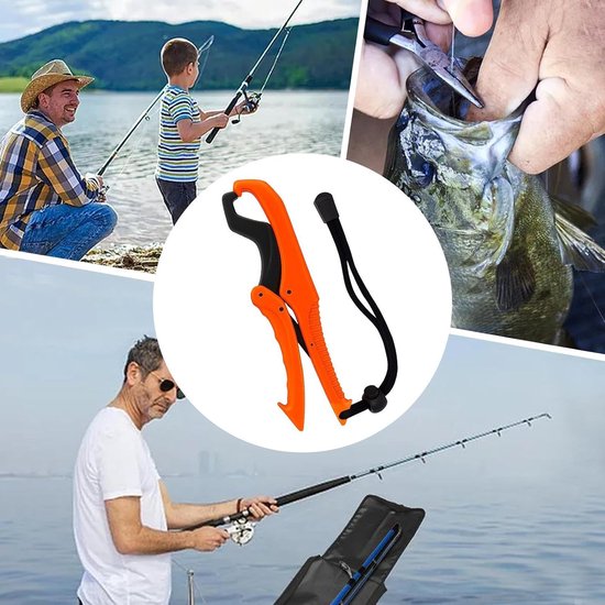 Vis Tang - Lip Gripper - Veilig Vissen - Drijvend Ontwerp - 1 Count - Oranje — afbeelding 3