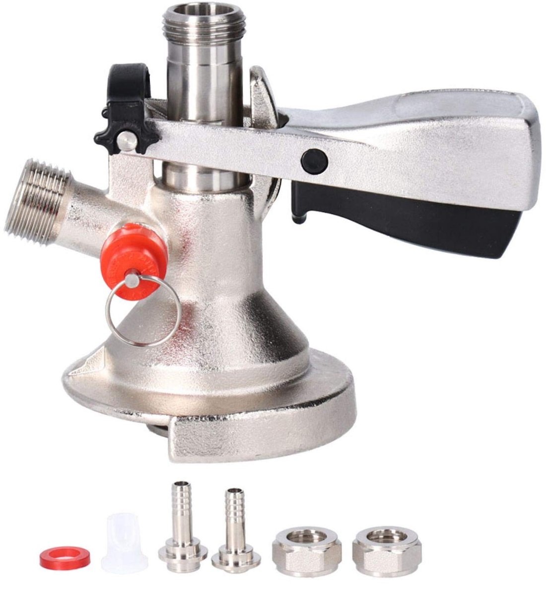 Dailygoods- Biervatkoppeling G5/8 Mannelijke Draad - Messing/304 Roestvrij Staal - Vaatkraankoppeling - Brouwen Accessoire - 936g Gewicht - Voor Thuis/Bars/Restaurants