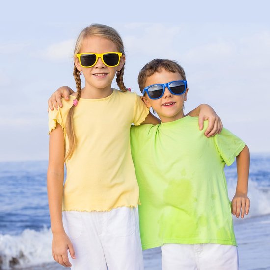 Zonnebril Neon - 8 Stuks - Kinderzonnebril - UV400 Gepolariseerd - Onbreekbaar - Comfortabel Polypropyleen - Kinderen Zonnebril — afbeelding 4