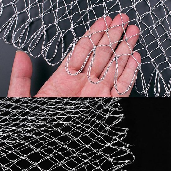 Vis Landingsnet - Schepnet Hengelsport - Vis Vangen - Hoge Treksterkte Nylon - 60 x 85 cm - Zwart — afbeelding 4