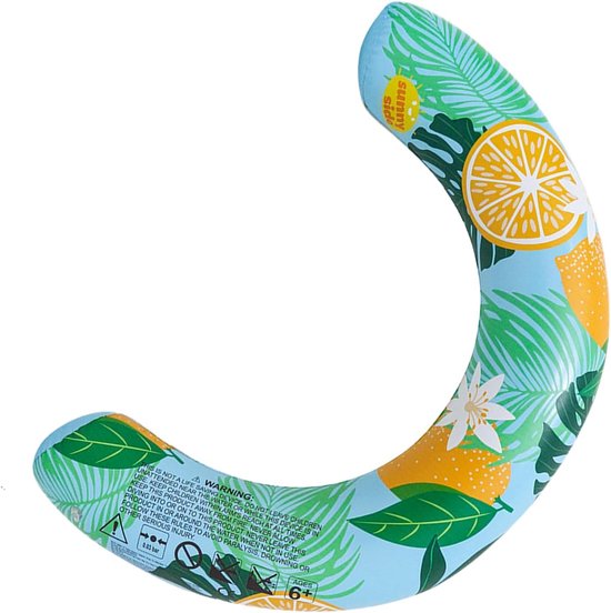 Zwembad Drijver - Ligbed Vlotter - Ontspannen Drijven - Ergonomisch Ontwerp - 75x50cm - Blauw Gestreept — afbeelding 5